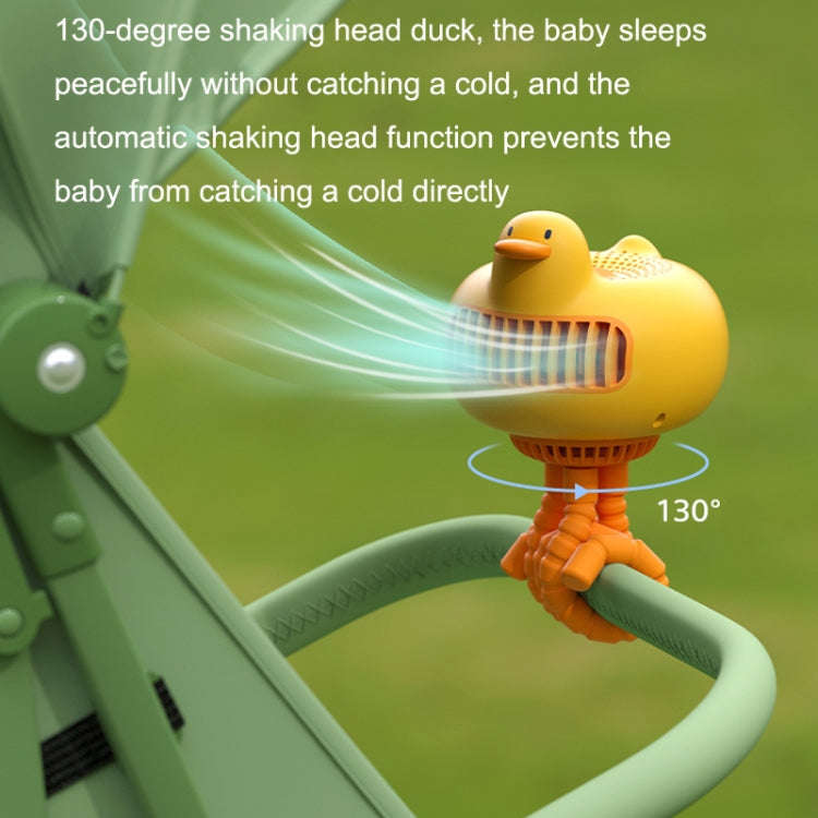 WT-E20 Stroller Fan USB Mute Portable Octopus High Air Volume Mini Fan, Style: Shake Head Type (Y...