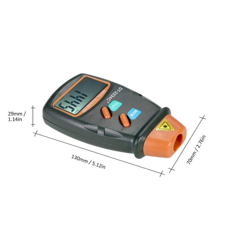 DT2234C+ Handheld Portable Motor Gear Tachometer Laser Tachometer