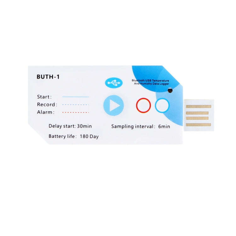 Temp013 Temperature Humidity Bluetooth APP Connect Medical Warehouse Cold Chain Transport USB Dat...