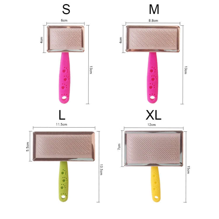 BG-W1347 Pet Hair Removal Massage Comb Dog Cleaning Tools, Random Color Delivery, Spec: L