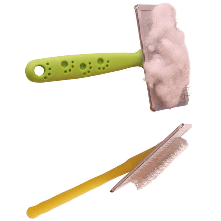 BG-W1347 Pet Hair Removal Massage Comb Dog Cleaning Tools, Random Color Delivery, Spec: L