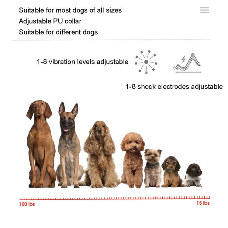 Intelligent Automatic Electric Strike Collar Touch Digital Display Rechargeable Waterproof Dog Tr...