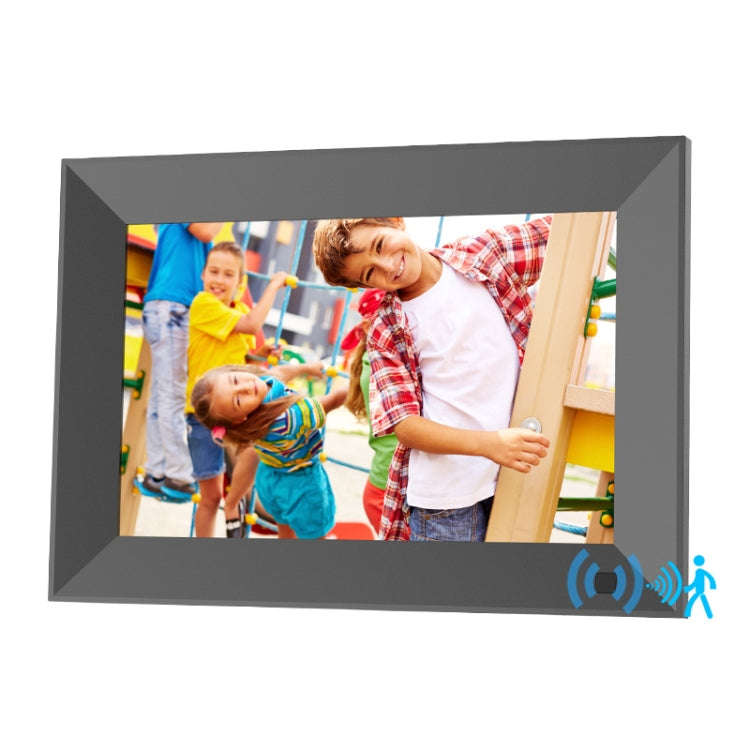 JT080F-C01 8-Inch Smart Touch Alarm Clock Calendar Electronic Photo Frame With Human Sensor Funct...