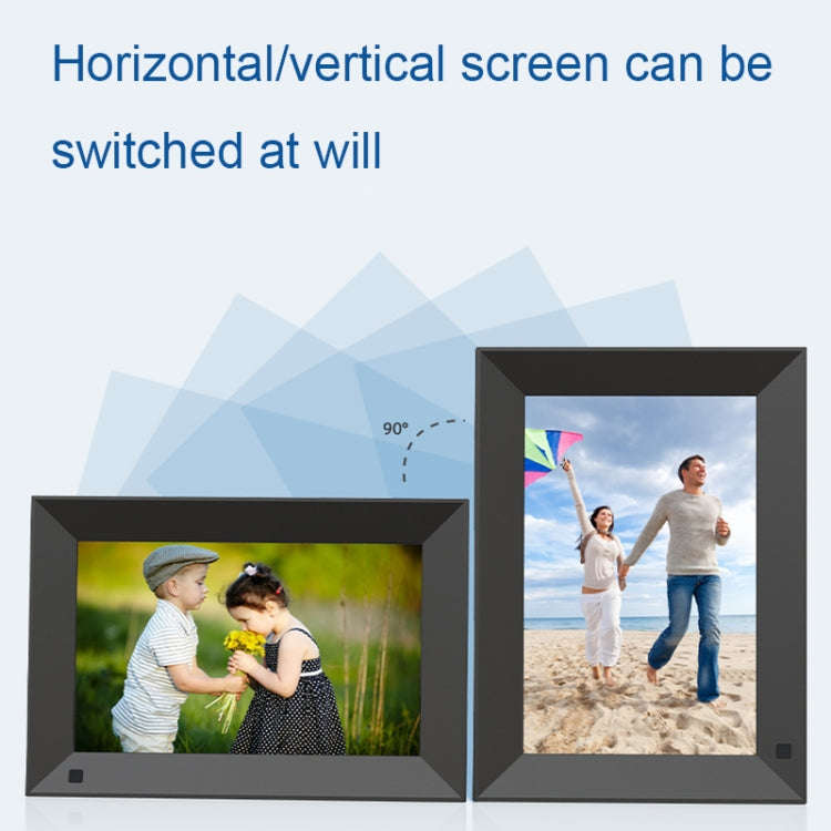 JT080F-C01 8-Inch Smart Touch Alarm Clock Calendar Electronic Photo Frame With Human Sensor Funct...
