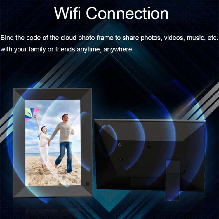 JT080F-C01 8-Inch Smart Touch Alarm Clock Calendar Electronic Photo Frame With Human Sensor Funct...
