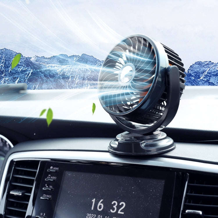 F611 Rotatable Multi-angle Air Supply Car Silent Fan(24V Cigarette Lighter)