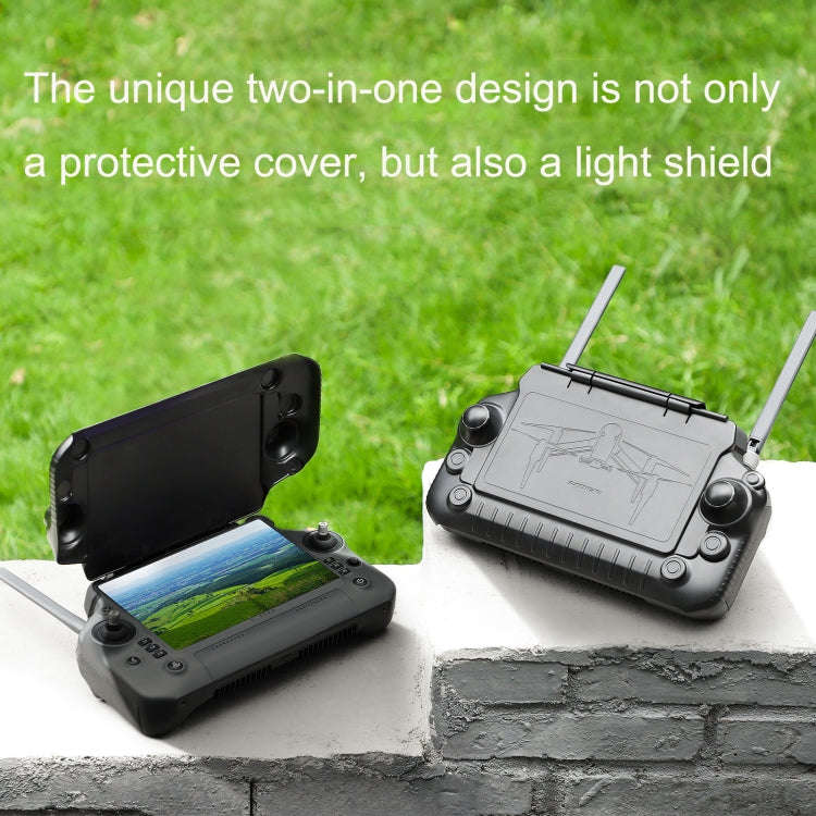 Sunnylife YK570 For DJI RC Plus Remote Control Protective Hood Plate Protective Cover(Black)