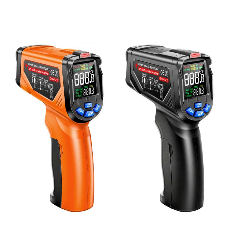 ANENG TH06 Oil Temperature High Precision Thermometer Laser Baking Infrared Water Thermometer(Black)