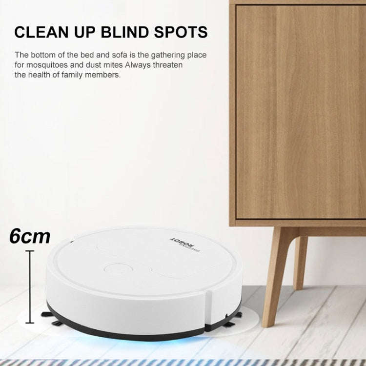 3 in 1 Mini Vacuum Cleaner Intelligent Sweeping Robot(Black)