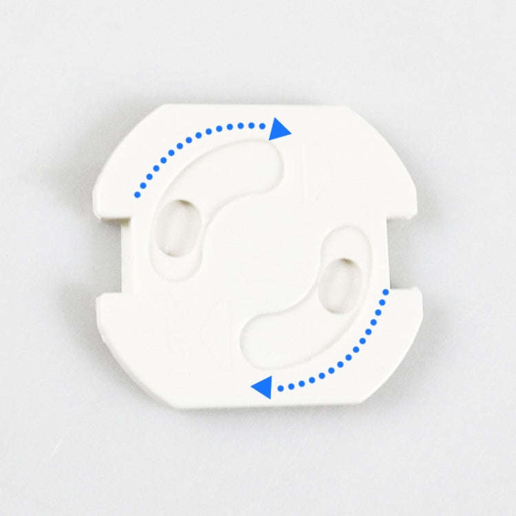 Baby Anti-Shock EU Standard Socket Cover Child Safety Protection Products(White)
