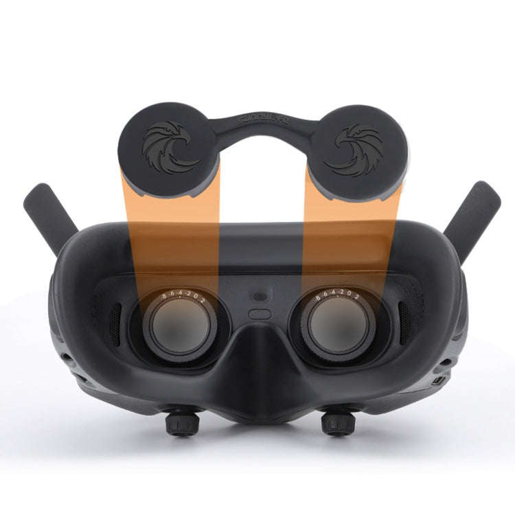 For DJI Goggles 2 Sunnylife AT-BHT565 Dustproof Lens Protective Cover VR Glasses Silicon Cover(Bl...