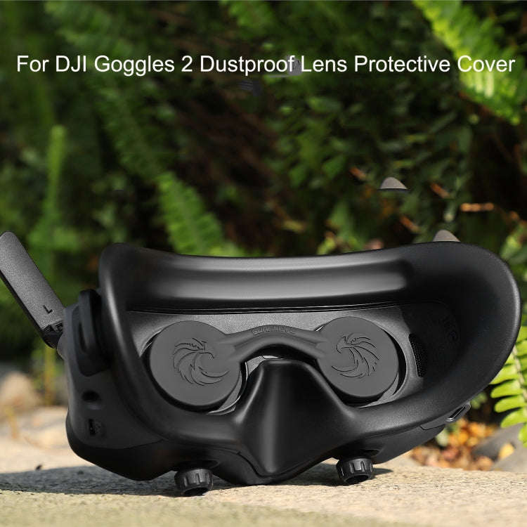 For DJI Goggles 2 Sunnylife AT-BHT565 Dustproof Lens Protective Cover VR Glasses Silicon Cover(Bl...
