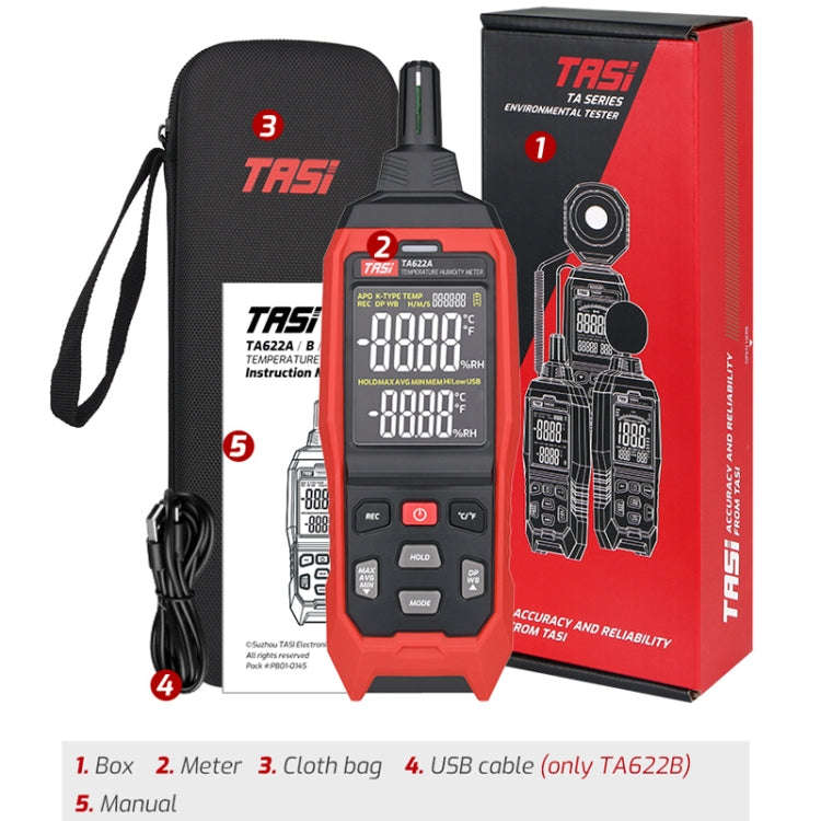 TASI TA622A Temperature Humidity Meter Digital Dew Point Thermometer
