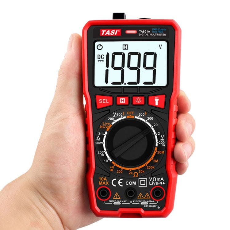 TASI TA801A Digital Multimeter Fully Automatic Multifunctional Digital Current Meter(Manual Model...