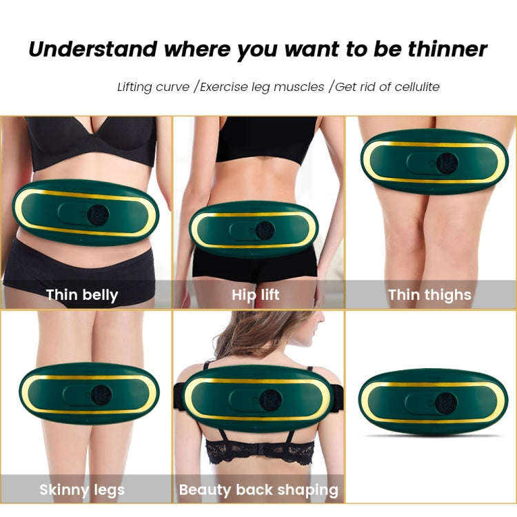 Smart Abdominal Massage Hot Compress Belt Girls Menstrual Period Massager(Green)