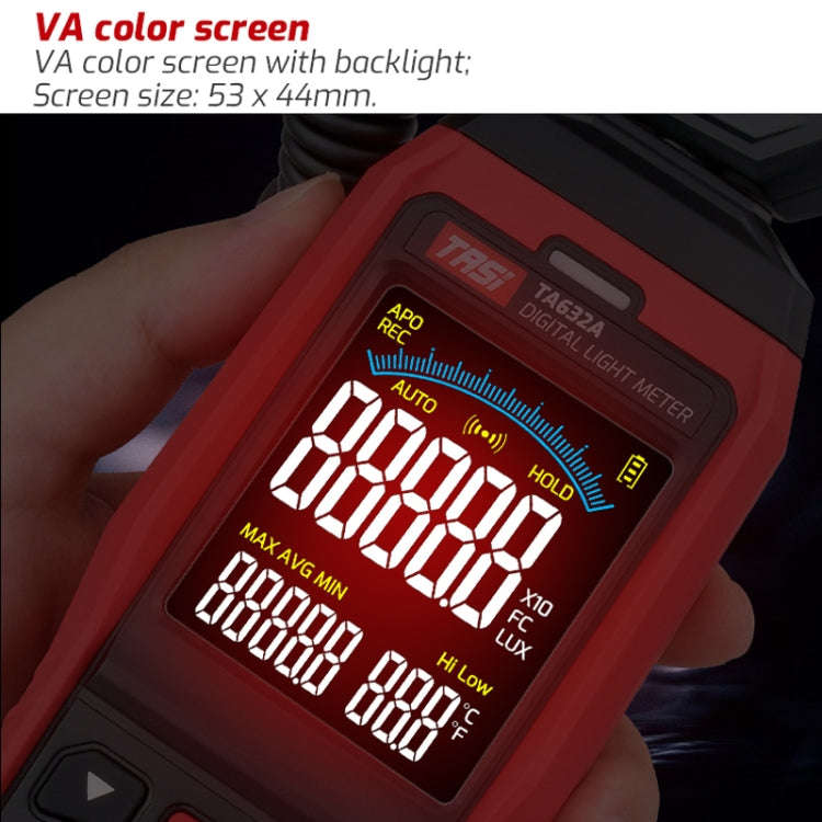 TASI TA632A Digital Illuminance Meter Lumen Tester Brightness Meter