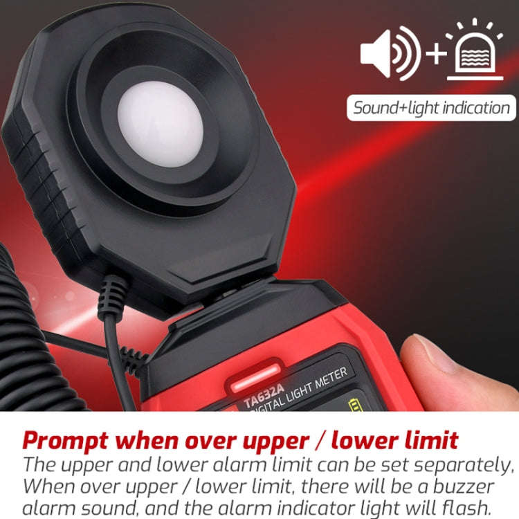 TASI TA632A Digital Illuminance Meter Lumen Tester Brightness Meter