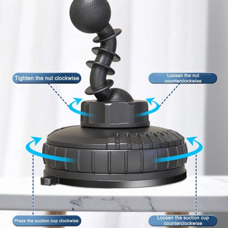 F6026 Large Suction Cup Vehicle-Mounted Double-Head Fan, Model: Cigarette Lighter with USB