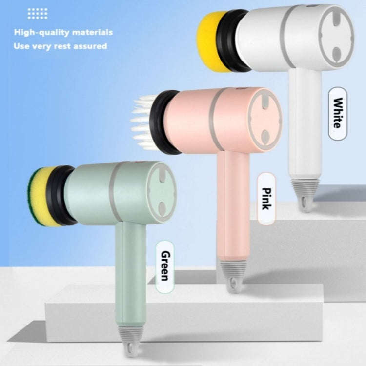 Wireless Electric Cleaning Brush USB Rechargeable Kitchen Bathtub Tile Cleaning Brushes Pink 1200...