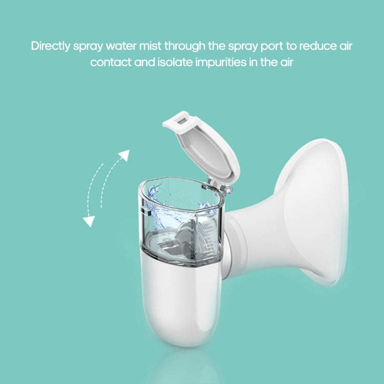 Rechargeable Eye Sprayer Mini Face Steamer Humidifier with Fine Mist(White)