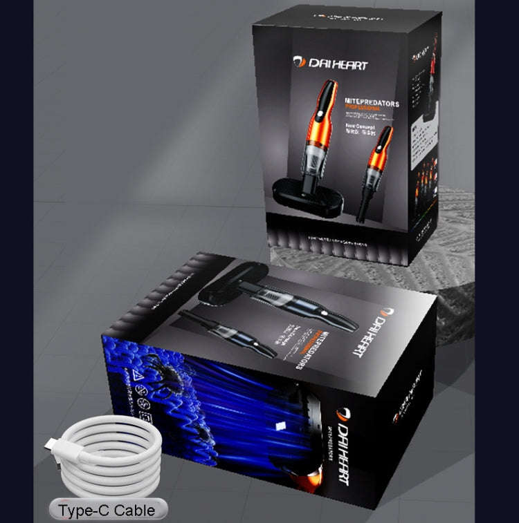 4 In 1 12000pa Wireless  Mini Handheld Car Vacuum Cleaner Mite Remover(Navy Blue)
