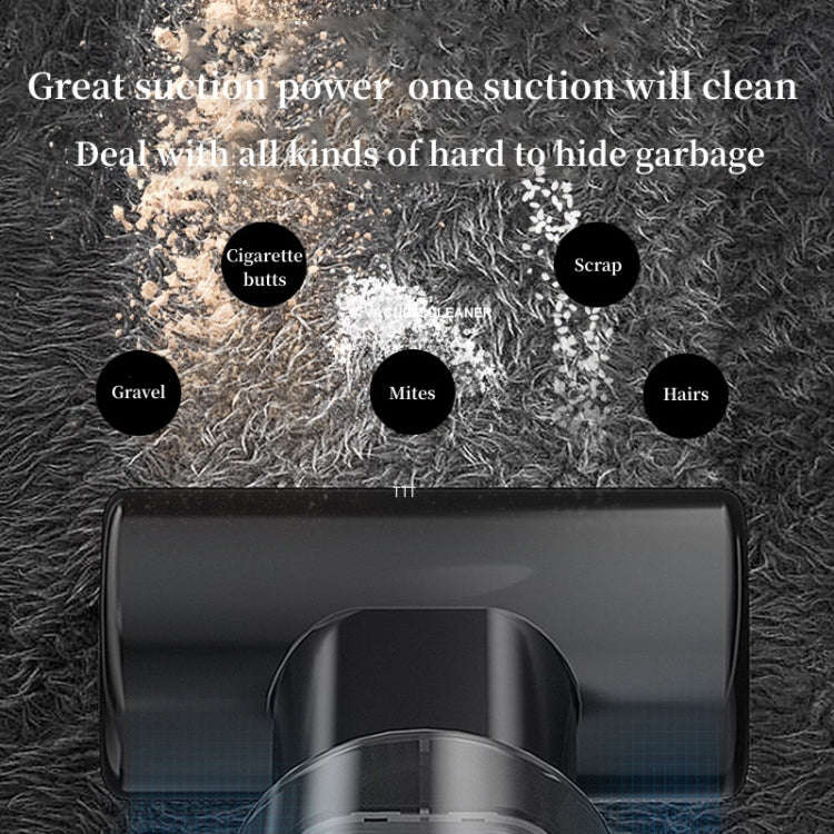 4 In 1 12000pa Wireless  Mini Handheld Car Vacuum Cleaner Mite Remover(Navy Blue)