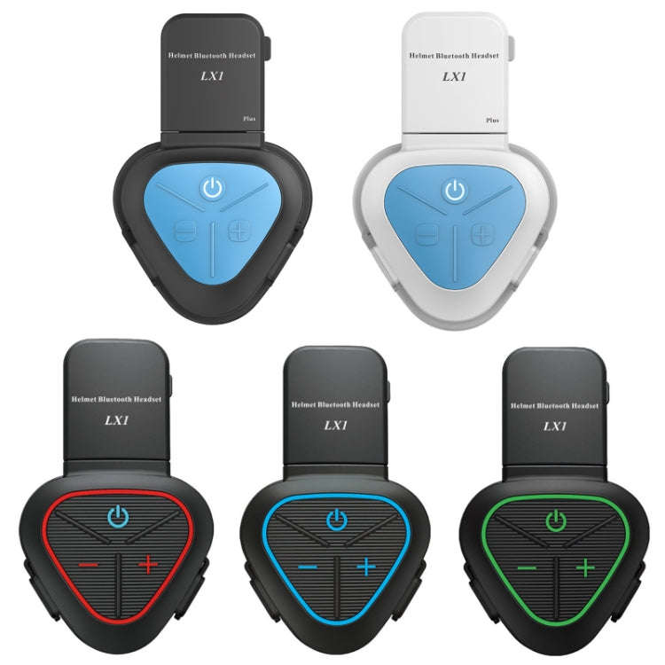 LX1 Motorcycle Half Helmet Waterproof Wireless 5.3 Bluetooth Headset, Version: English(Classic Blue)