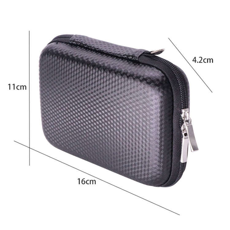 GH1716 2.5 inch EVA Hard Shell Mobile Hard Disk Storage Box Power Supply Bag(Black)