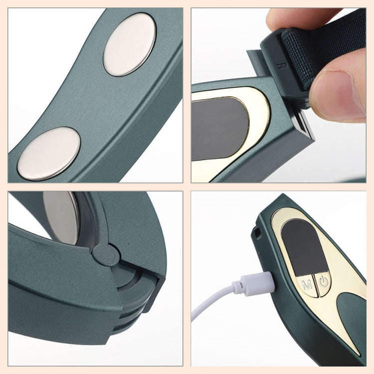 Microcurrent EMS Face Thinning Instrument Red Blue Light Skin Rejuvenation Beauty Instrument(Green)