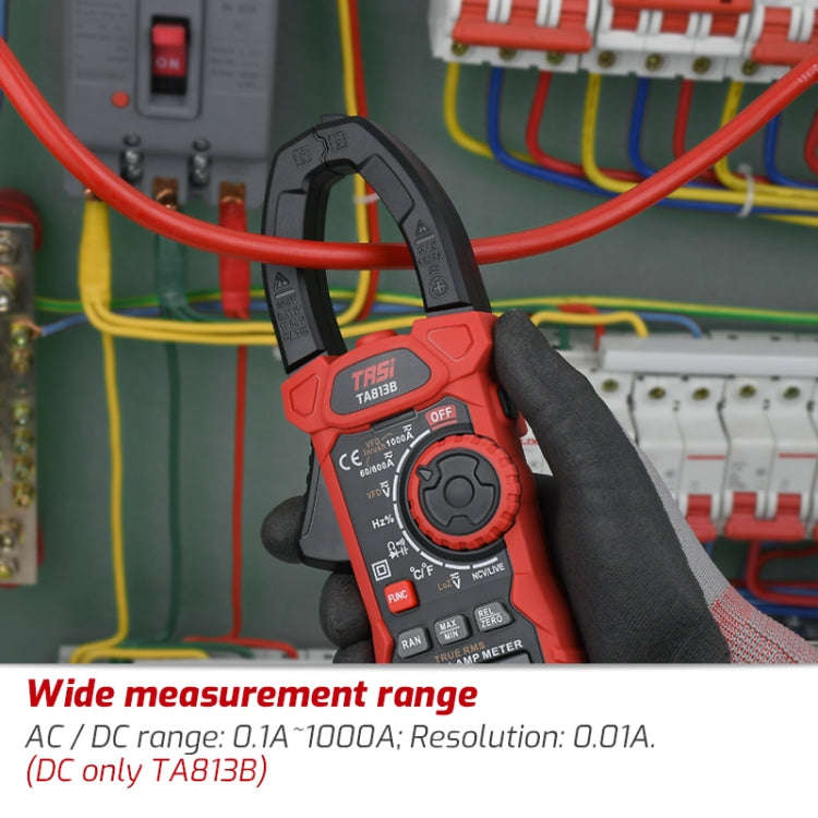 TASI TA813B Clamp Meter High Accuracy AC DC Voltage Ammeter