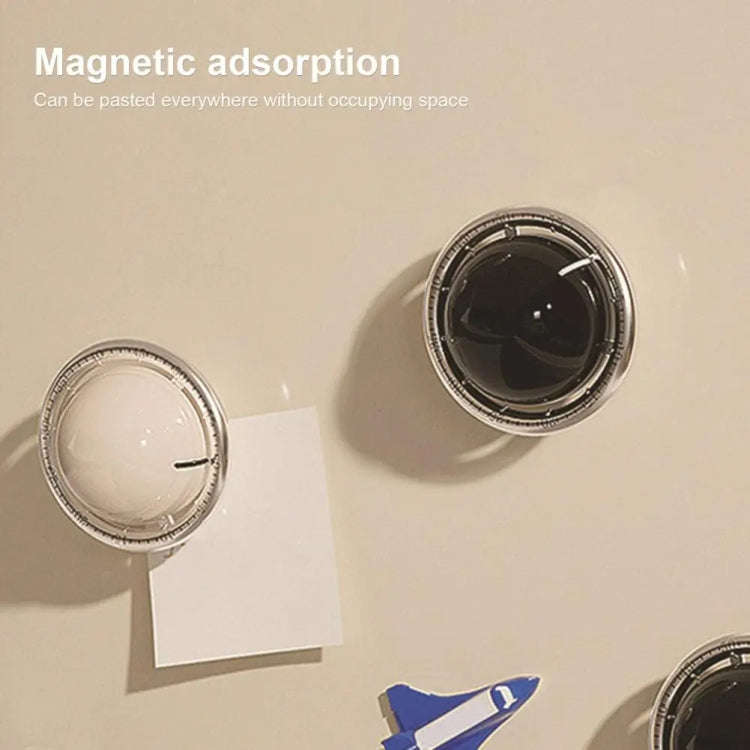 Kitchen Mechanical Timer Reminder Visual Time Manager Magnetic Suction Alarm Clock(Ivory White)