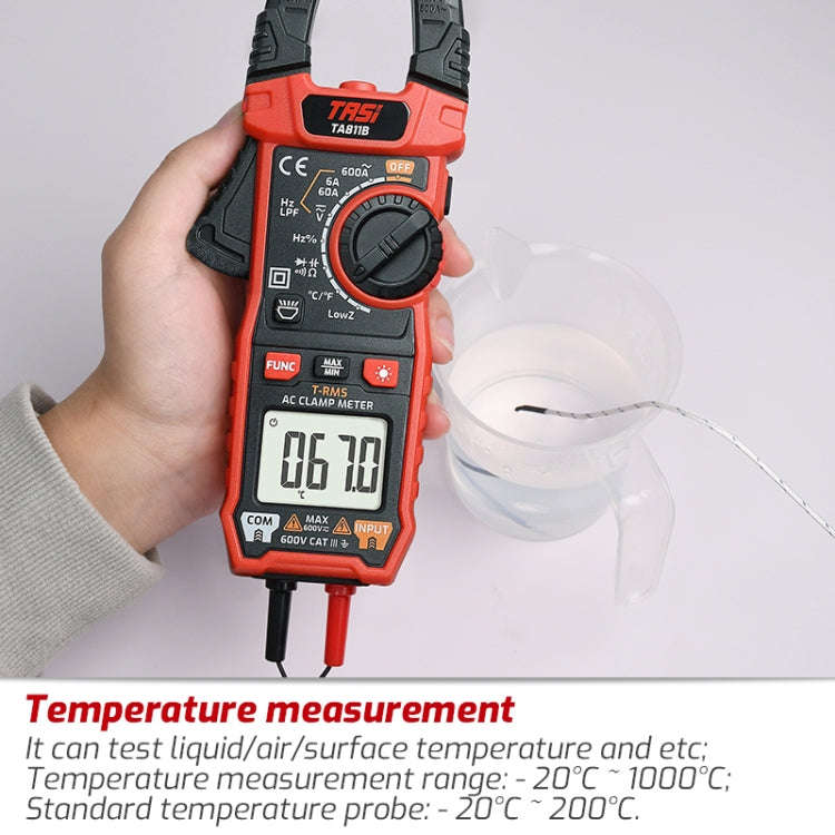 TASI TA811A Clamp Meter High Accuracy AC DC Voltage Ammeter