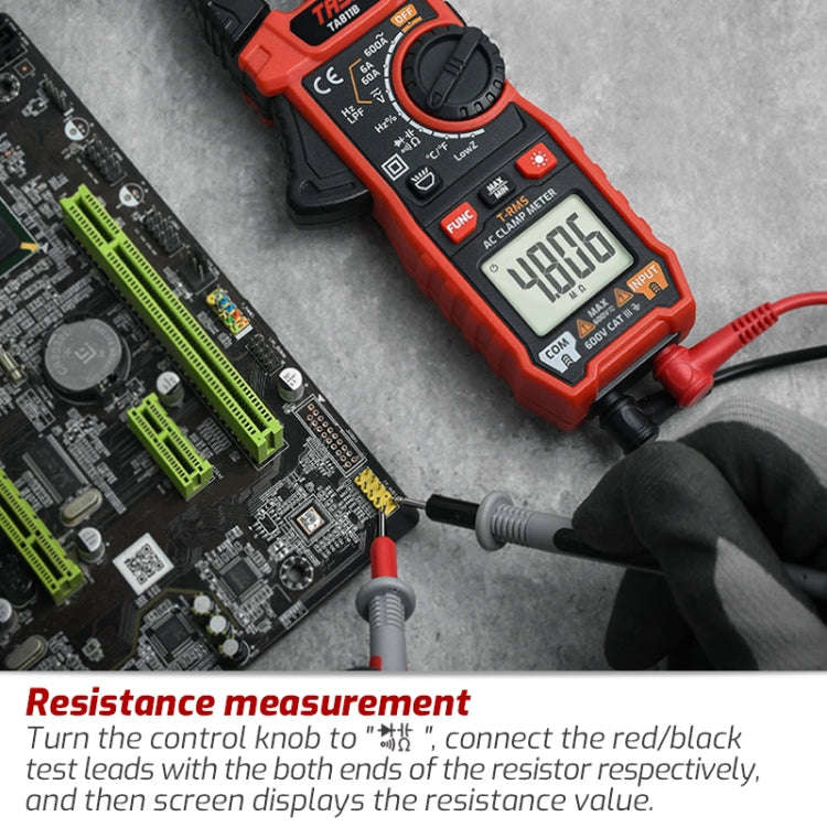 TASI TA811B Clamp Meter High Accuracy AC DC Voltage Ammeter