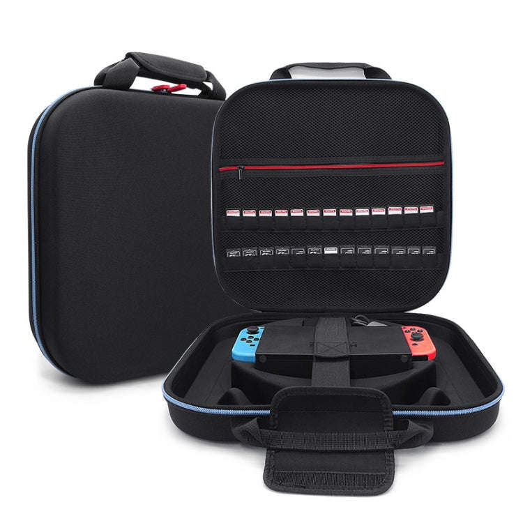 For Nintendo Switch Double Fitness Ring Storage Bag EVA Portable Hard Shell Host Package Accessor...