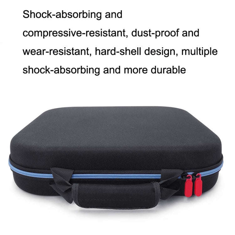 For Nintendo Switch Double Fitness Ring Storage Bag EVA Portable Hard Shell Host Package Accessor...