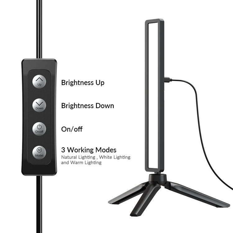 APEXEL APL-FL06 Portable Square Strip Live Video Conferencing Fill Light