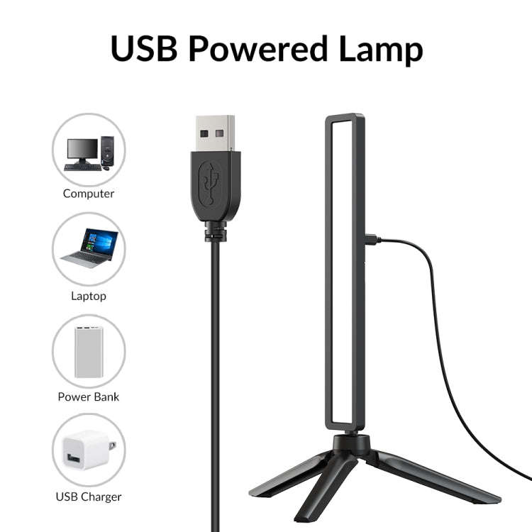 APEXEL APL-FL06 Portable Square Strip Live Video Conferencing Fill Light