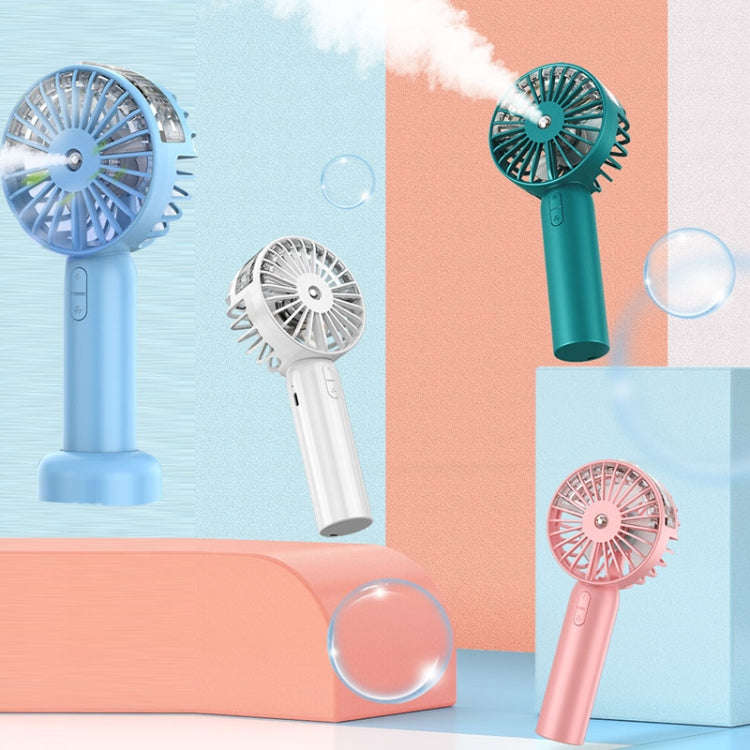 Handheld Spray Fan USB Portable Outdoor Mini Desktop Cold Air Humidification Fan(White)