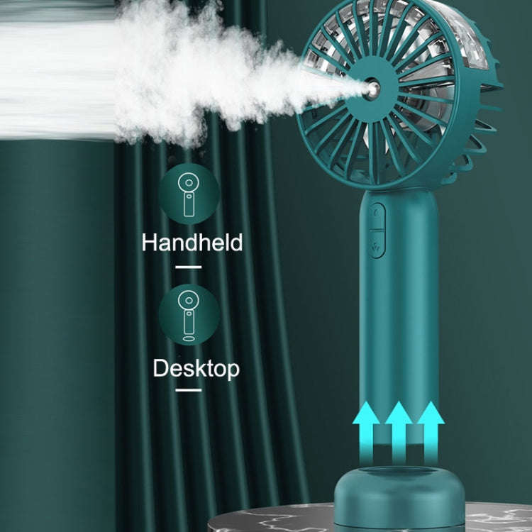 Handheld Spray Fan USB Portable Outdoor Mini Desktop Cold Air Humidification Fan(White)