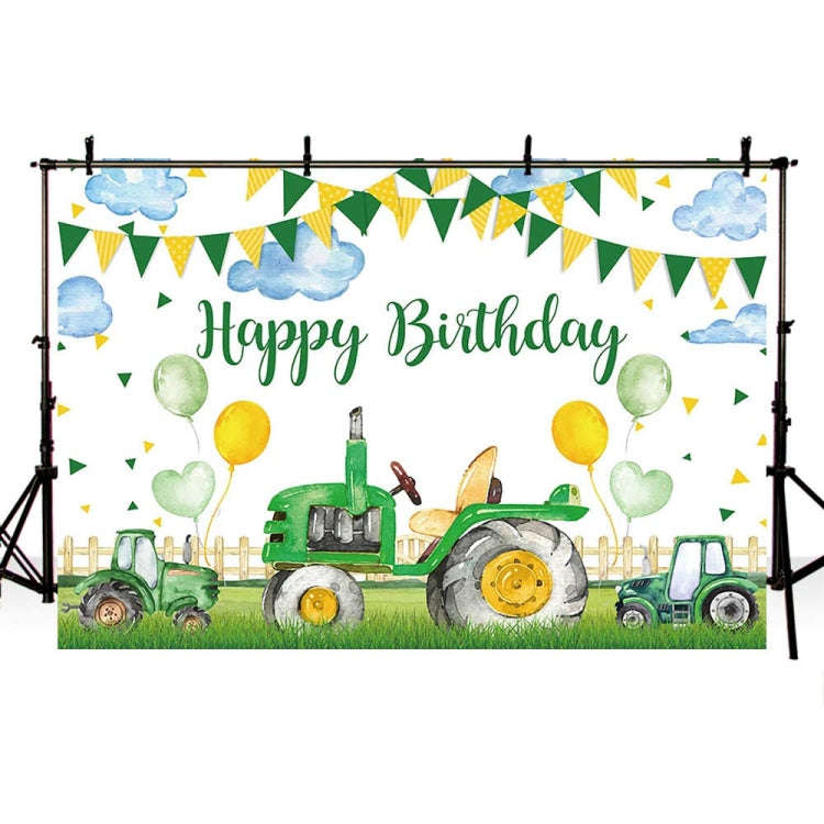 180x240cm Farm Tractor Photography Backdrop Cloth Birthday Party Decoration Supplies
