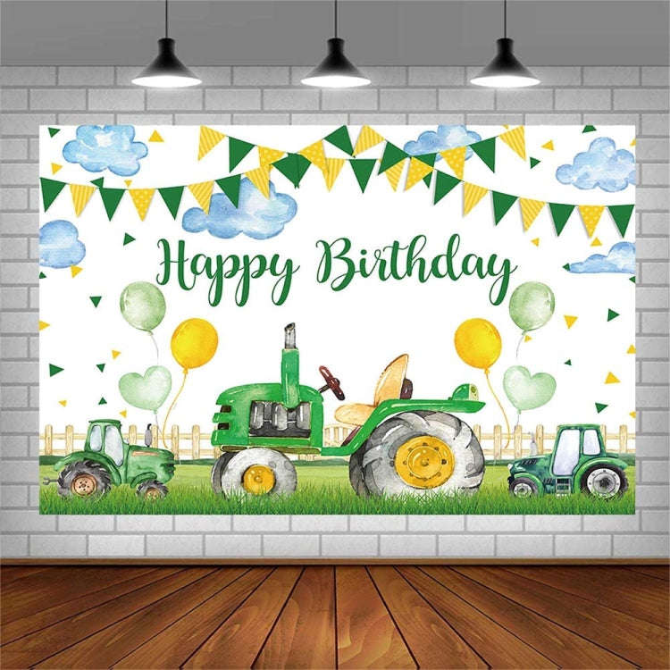 150x210cm Farm Tractor Photography Backdrop Cloth Birthday Party Decoration Supplies