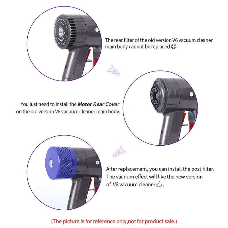 For Dyson V6 DC59/58/63/74 Vacuum Cleaner Accessories Motor Back Cover