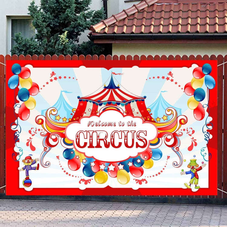 Animal Amusement Park Carnival Theme Background Banner Pull Flag Circus Background Decorative Clo...