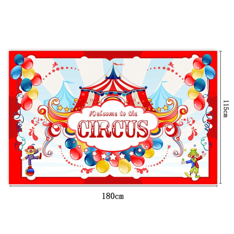 Animal Amusement Park Carnival Theme Background Banner Pull Flag Circus Background Decorative Clo...