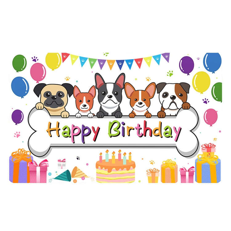 180x90cm Animal Birthday Theme Backdrop Cloth Party Decoration(2023SRB95)