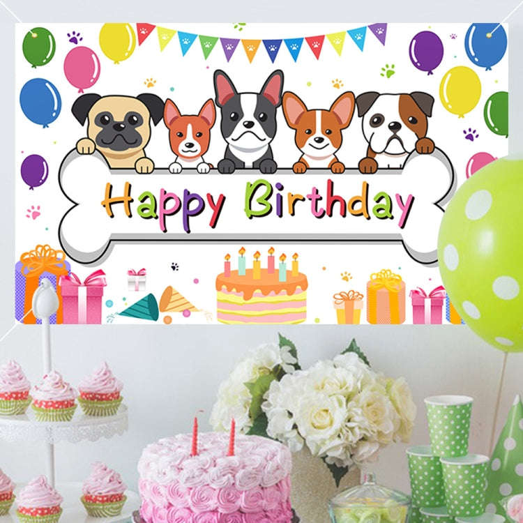 180x90cm Animal Birthday Theme Backdrop Cloth Party Decoration(2023SRB95)