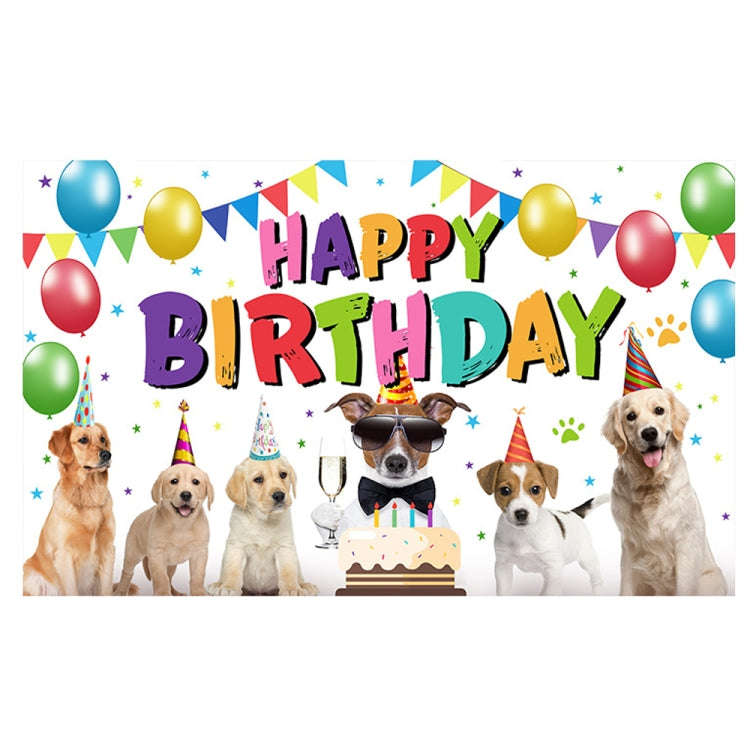 180x90cm Animal Birthday Theme Backdrop Cloth Party Decoration(2023SRB96)