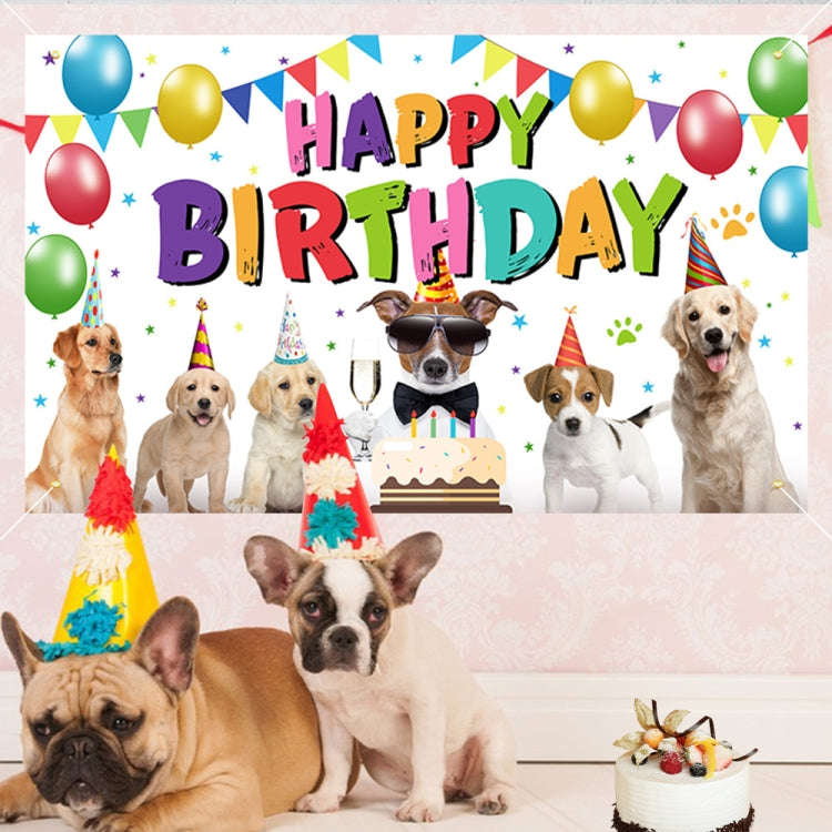 180x90cm Animal Birthday Theme Backdrop Cloth Party Decoration(2023SRB96)