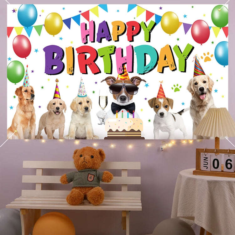 180x90cm Animal Birthday Theme Backdrop Cloth Party Decoration(2023SRB96)