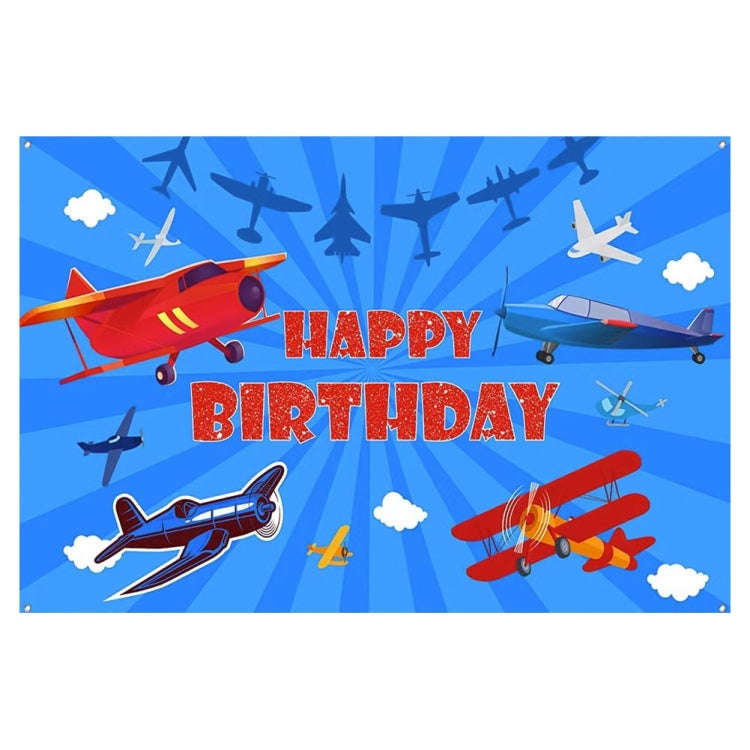 180x110cm Airplane Theme Birthday Background Cloth Children Birthday Party Decoration Photography...